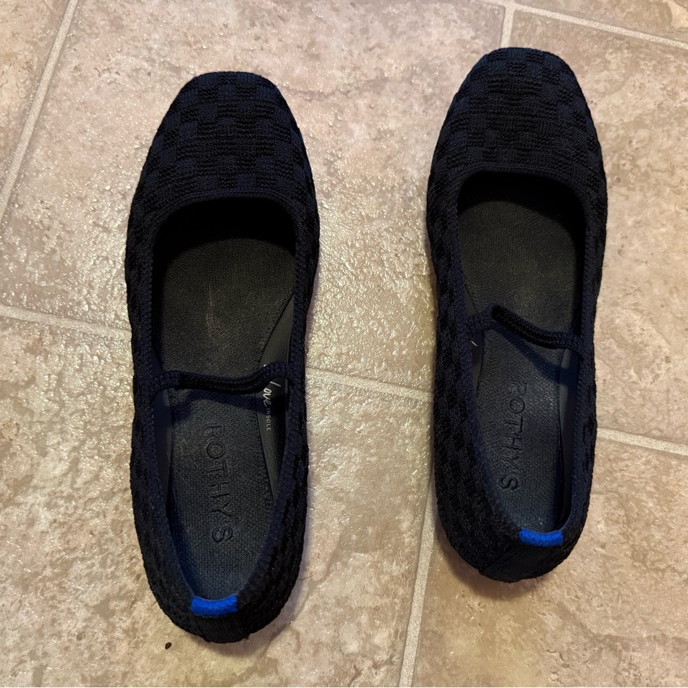 Rothy's Black Textured Flats